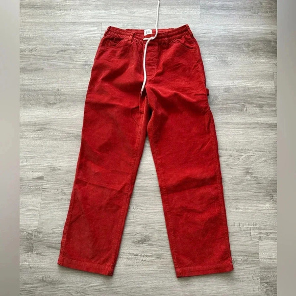 Urban outfitters corduroy pants straight leg Sz M distressed comfy - Picture 1 of 4